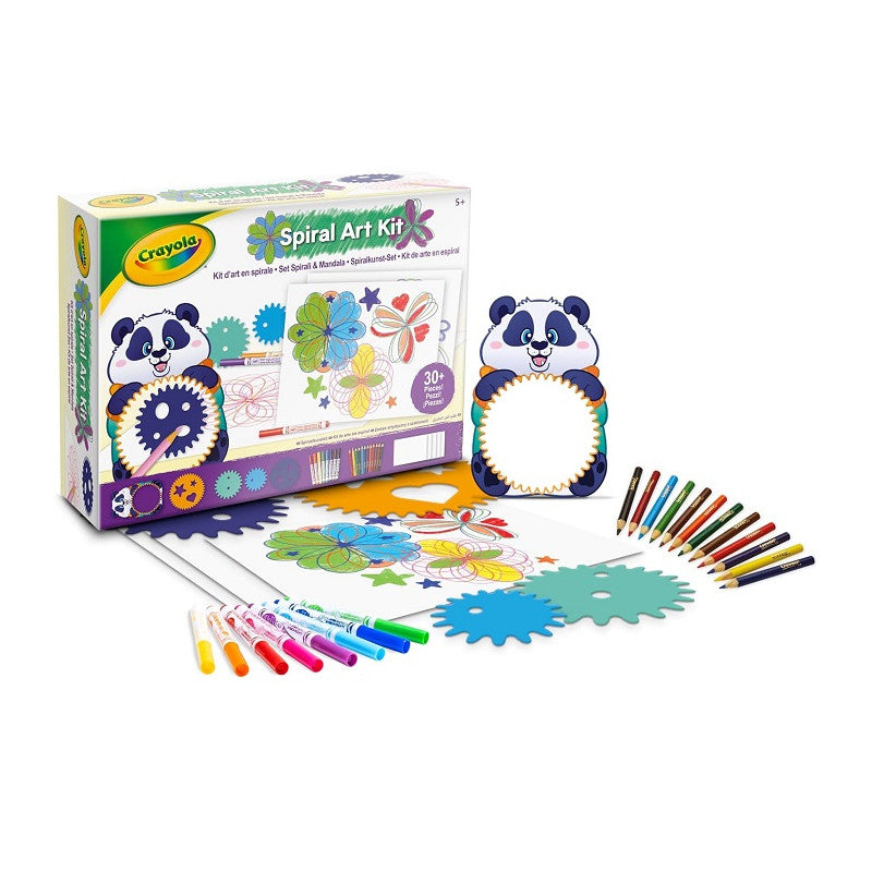 SET ESPIRALES Y CRAYOLA MADALA