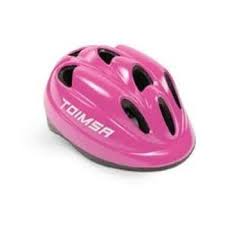 Casco infantil bicicleta de protección rosa para +4 años 52-56cm TOIMSA