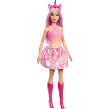 BARBIE FANTASIA UNICORNIO FALDA DE ENSUEÑO ROSA