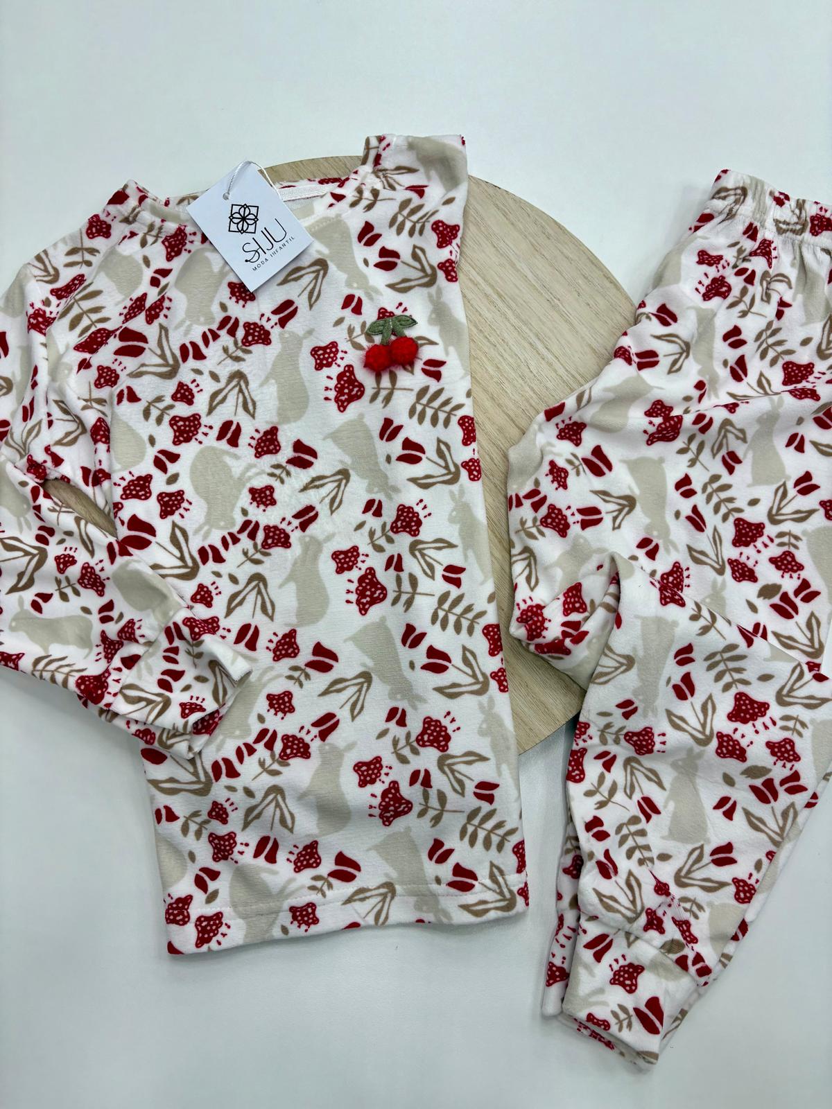 Pijama Navidad Mamá e Hija – Tonos Crudo y Rojo | Tallas 4-14 Años y S-XL