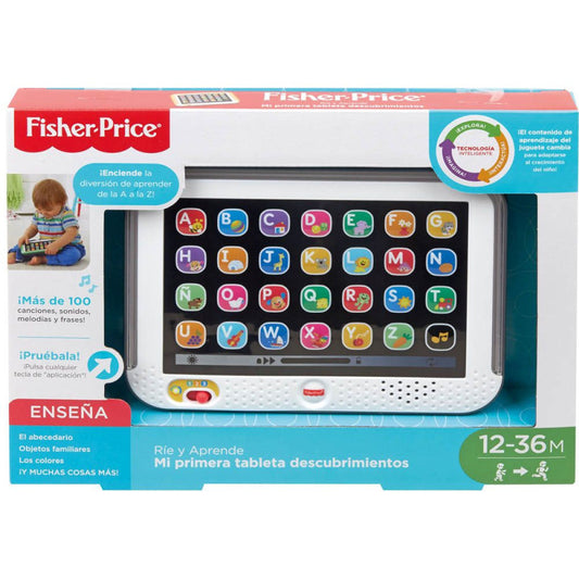 Fisher-Price Ríe y Aprende Mi Primera Tableta Juego Electrónico y Educativo