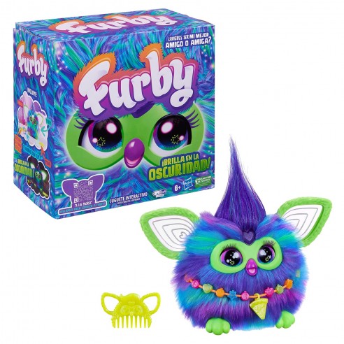 Furby Galaxy Peluche Interacttivo Brilla en la Oscuridad