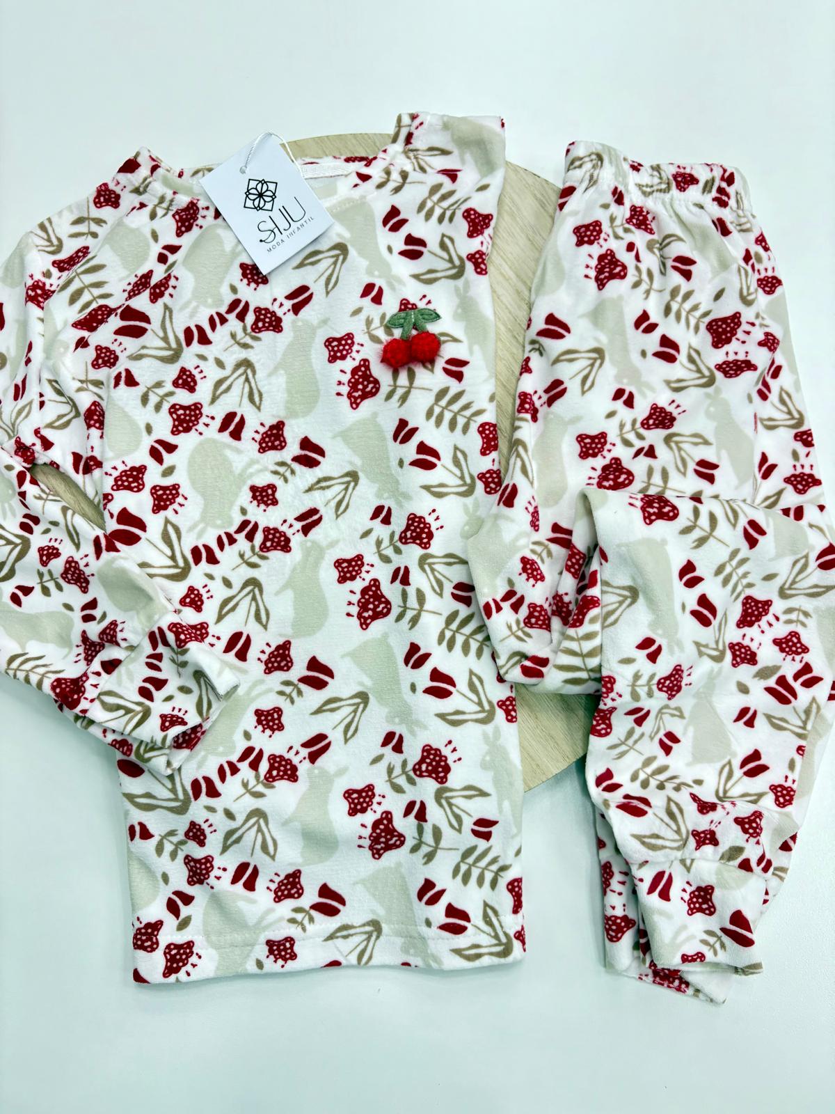 Pijama Navidad Mamá e Hija – Tonos Crudo y Rojo | Tallas 4-14 Años y S-XL