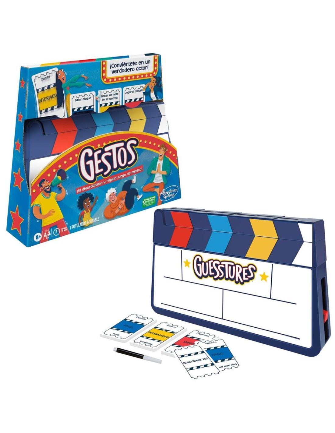 Juego Gestos - Versión Español - Juego De Mesa - Hasbro Gaming - 8 Años+