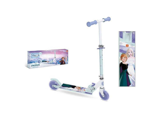 Patinete  FROZEN +5 años Infantil De Aluminio De 2 Ruedas - Manillar Regulable - 28683