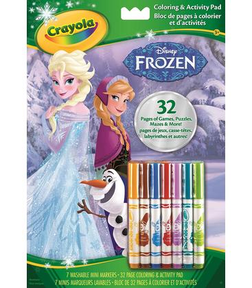 crayola libro de actividades frozen con rotuladores