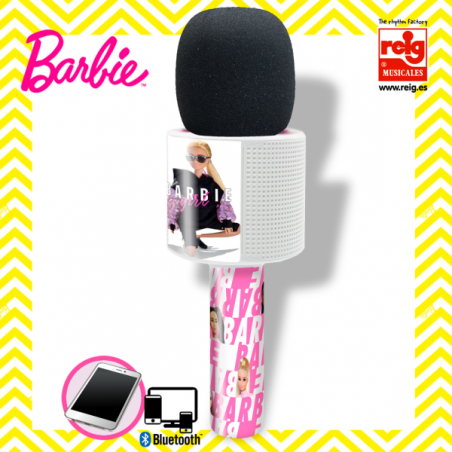 Micrófono Bluetooth Barbie con Melodías – ¡Ideal para Futuros Cantantes!