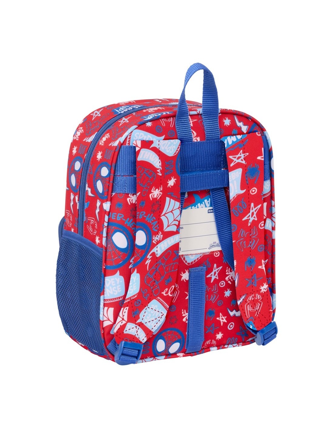 Mochila Guardería Spidey Adaptable con Bolsillos y Carro Oficial 22cm