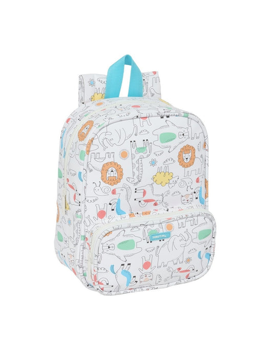 Mochila Guardería Safta Preescolar con Bolsillo y Tarjeta Identificativa