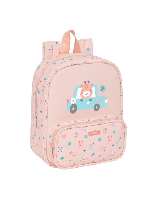 Mochila Guardería con Bolsillo Frontal Safta Preescolar Oficial 22x27x10cm