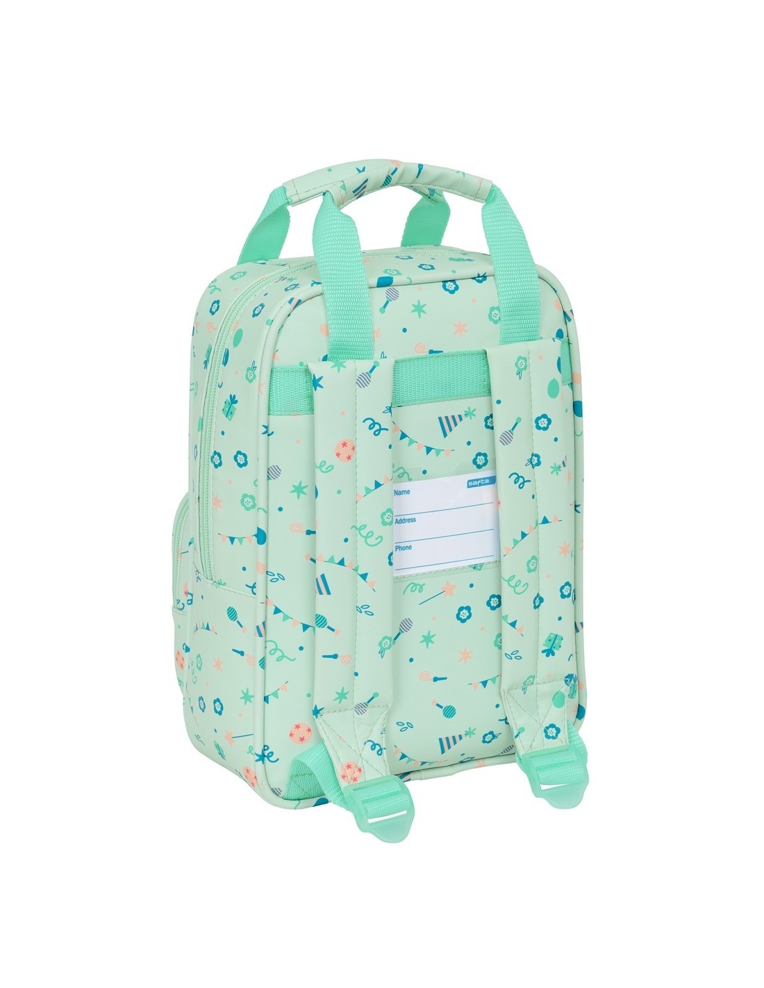 MOCHILA INFANTIL CON ASAS SAFTA PREESCOLAR “FIESTA”
