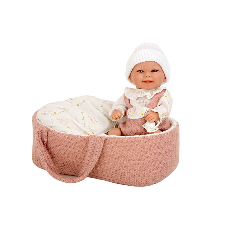 Muñeca Arias Elegance Babyto con Capazo – 33 cm