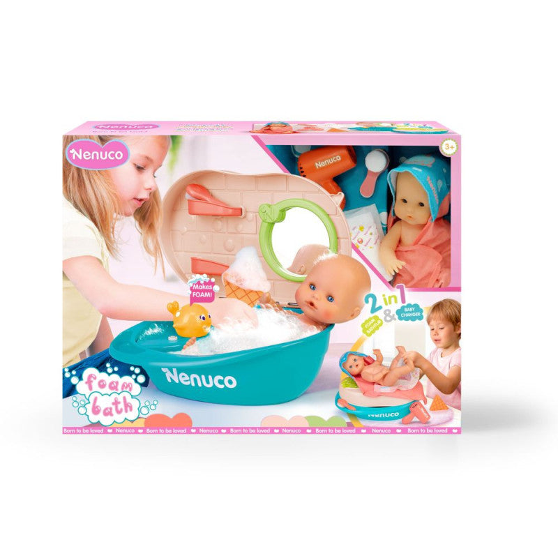 Nenuco Baño de Espuma - Set Interactivo de Baño para Muñecos