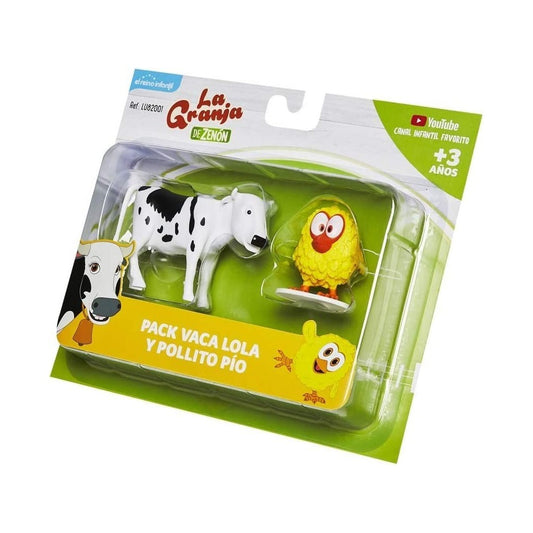 Pack Vaca Lola y Pollito Granja de Zenon