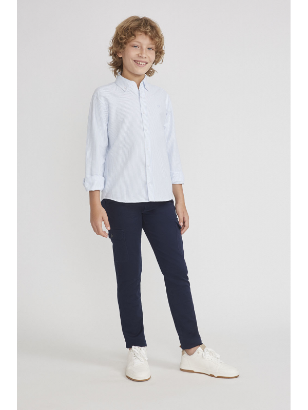Pantalón Cargo Chino Niño Marino 2 - 16 Años – Street Monkey Verano
