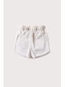 Pantalón Corto Niña Blanco con Cintura Fruncida 2 a 16 Años – Colección Verano