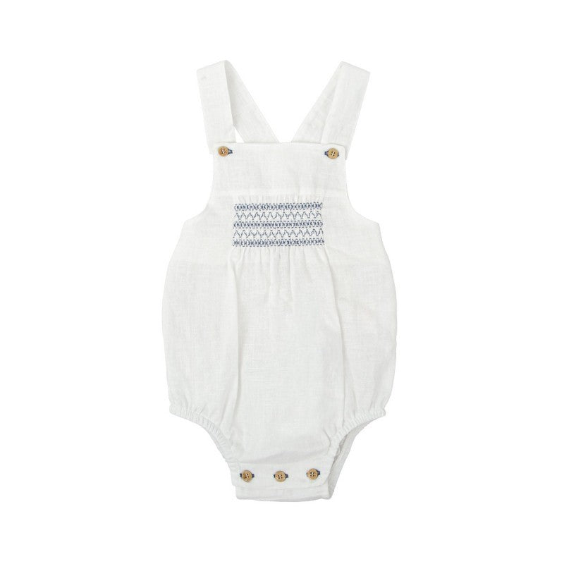 Pelele nido de abeja tirantes Familia Claror Babidu 1-36 meses