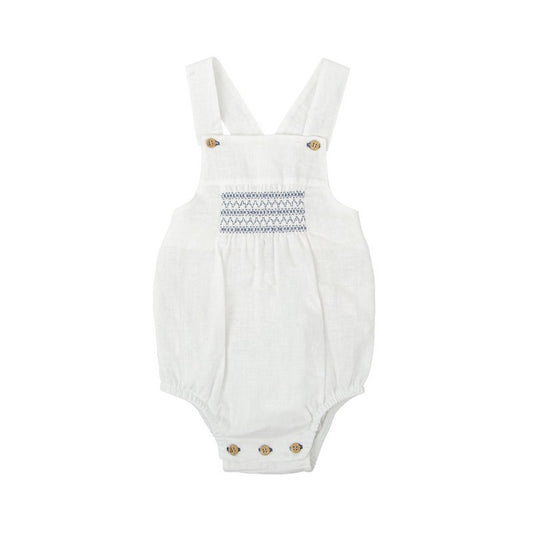 Pelele nido de abeja tirantes Familia Claror Babidu 1-36 meses