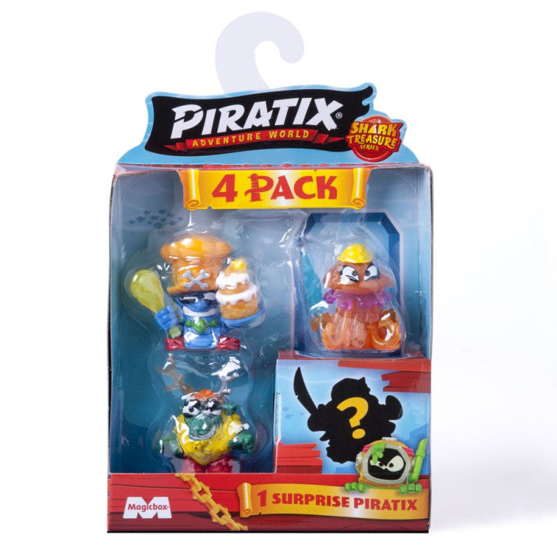 Piratix Shark Treasure 4 Pack Varios Modelos