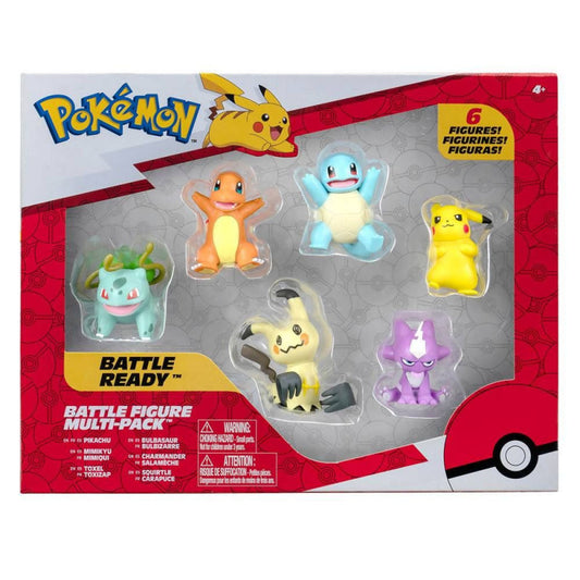 Set de Figuras Pokémon Battle Ready (6 Piezas) – ¡Colecciónate a los Favoritos!