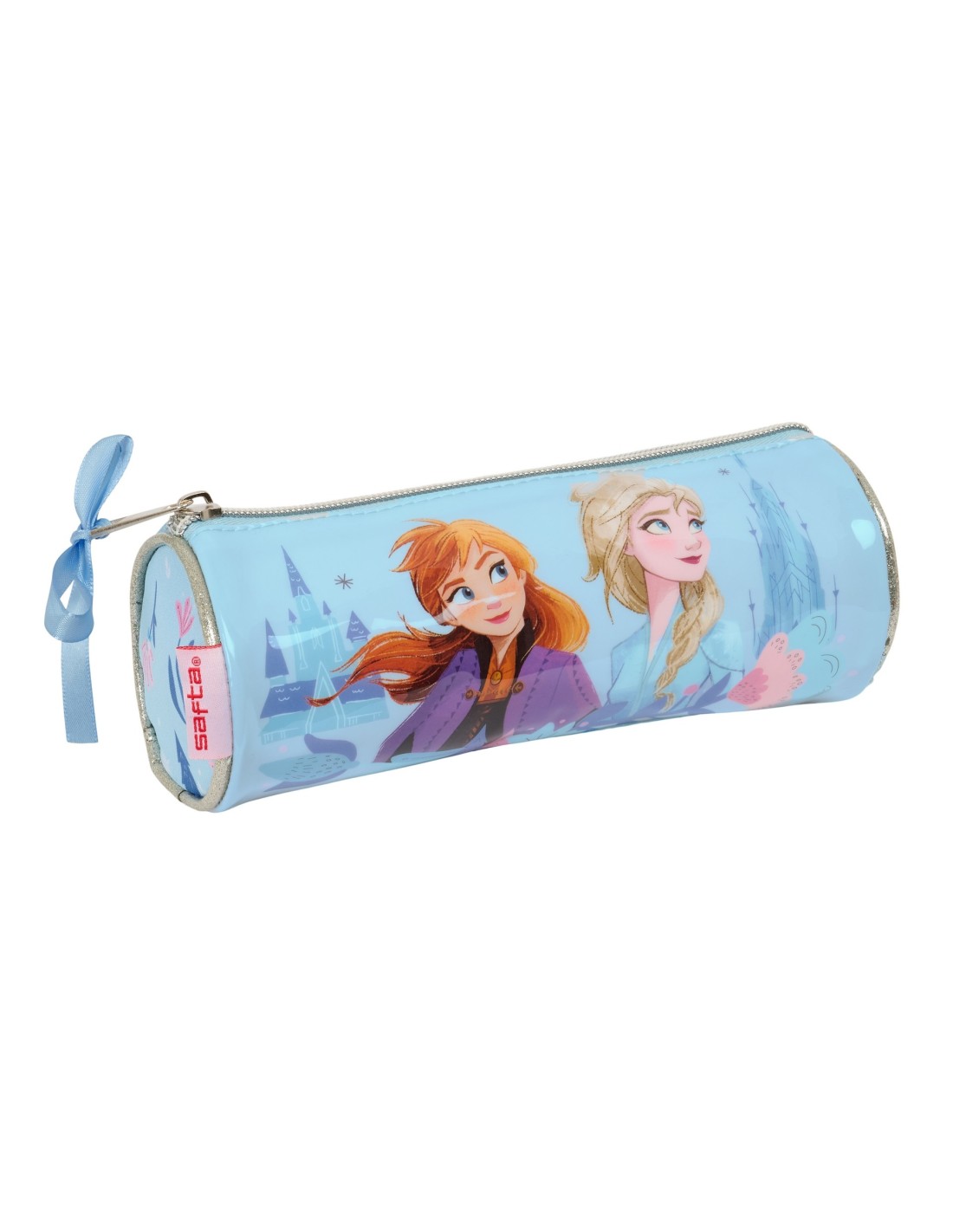 Estuche Redondo Frozen Oficial con Tirador - Ideal para Niñas Fans