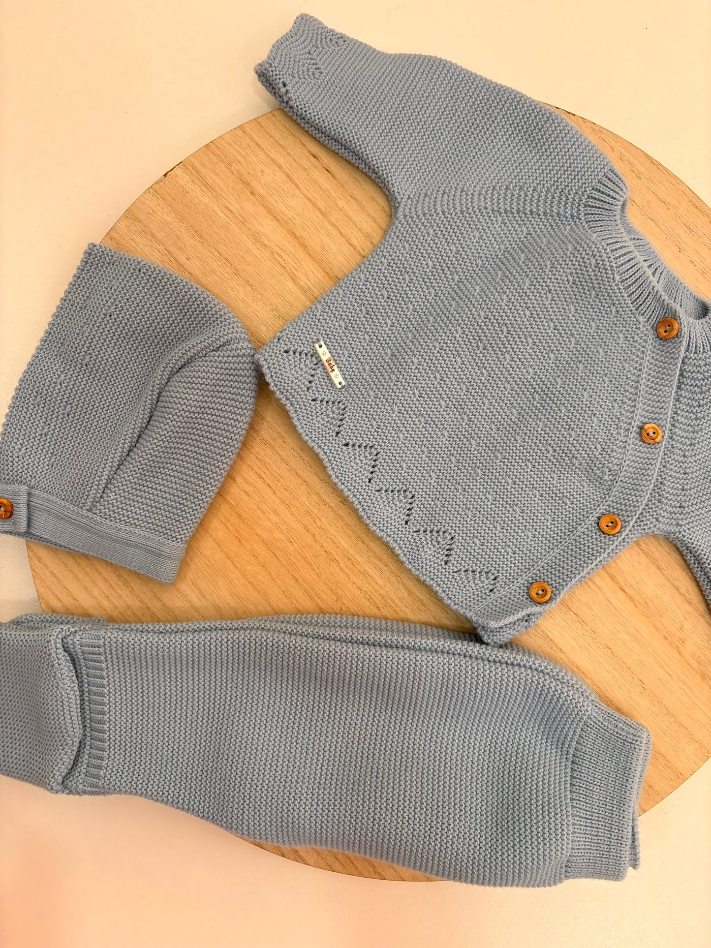 Conjunto de Primera Puesta Azulón para Bebé con Capota y Polaina | Siju Moda Infantil