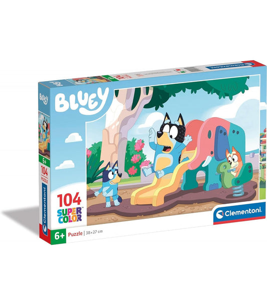 PUZZLE 104 PIEZAS BLUEY TOBOGAN