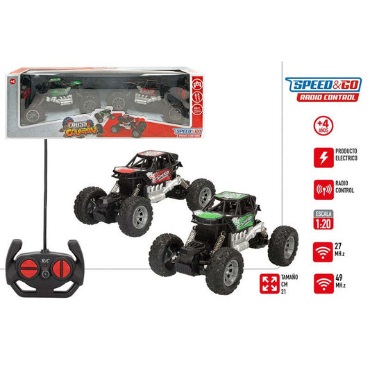 Pack 2 coches teledirigidos 4x4 1:20 Speed & Go SPEED & GO!