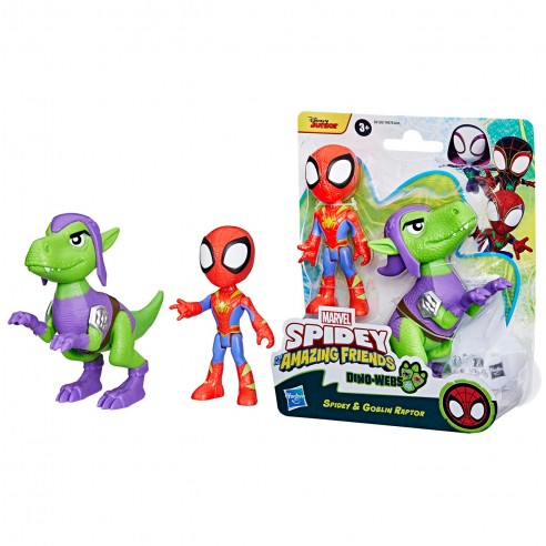 SPIDEY DINO WEBS SPIDEY Y GOBLIN RAPTOR G0120 MARVEL