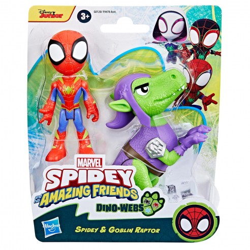 SPIDEY DINO WEBS SPIDEY Y GOBLIN RAPTOR G0120 MARVEL