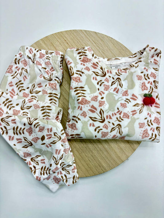 Pijama Navidad Mamá e Hija – Tonos Crudo y Rosa | Tallas 4-14 Años y S-XL