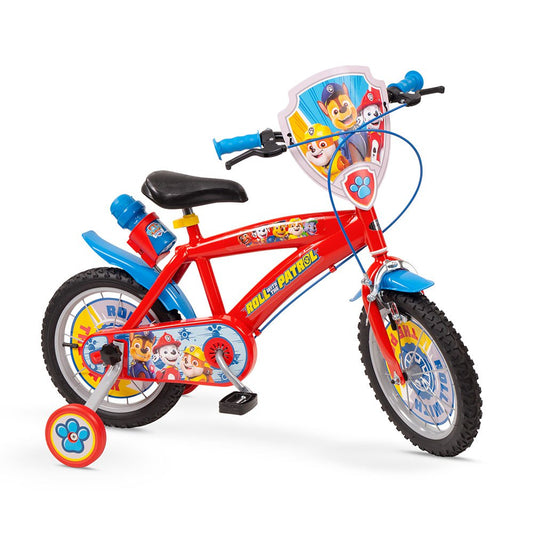 Bicicleta 16 pulgadas patrulla canina  para niños +5 años TOIMSA