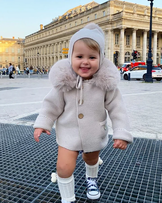 Trenka Luxury Pelo Camel Pangasa Baby 🤎 Abrigo suave y elegante para bebé