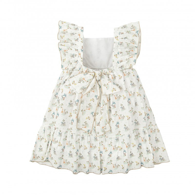 Vestido Niña Volantes Descubrimiento Babidu 2-8 Años | Vestido Verano Estampado