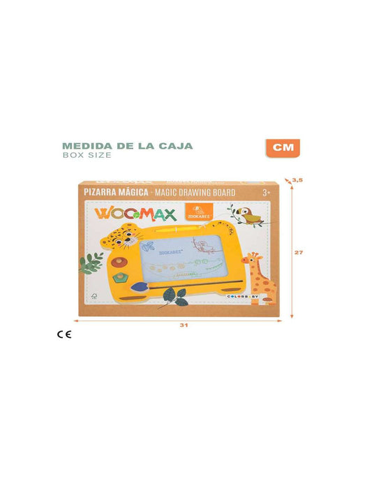 WOOMAX ZOOKABEE-PIZARRA MAGICA ANIMALES COLOR BABY