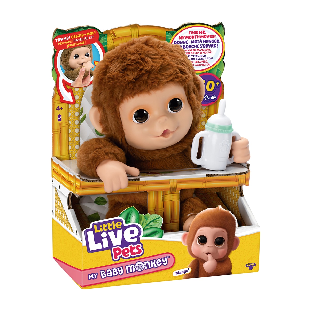 Peluche interactivo Mi pequeño Mono Little Live Pets Moose
