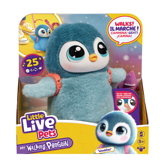 Peluche interactivo Mi Pingüino de compañía Waddles Little Live Pets Moose