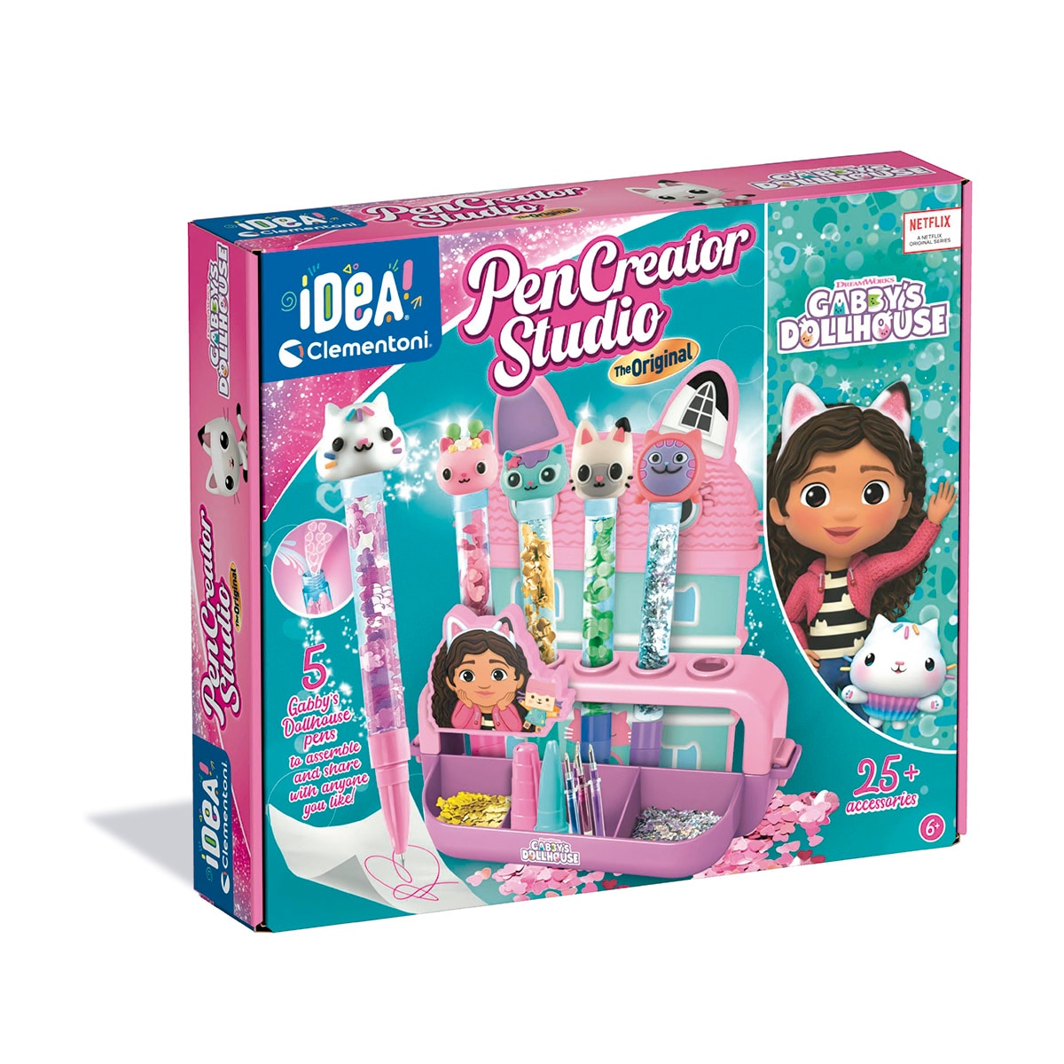 Crea Tus Bolígrafos Gabby’s Dollhouse – Clementoni (Pen Studio)🐱✨