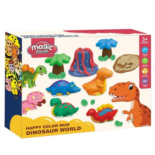 PLASTILINA HAPPY COLOR DINOSAUR WORLD