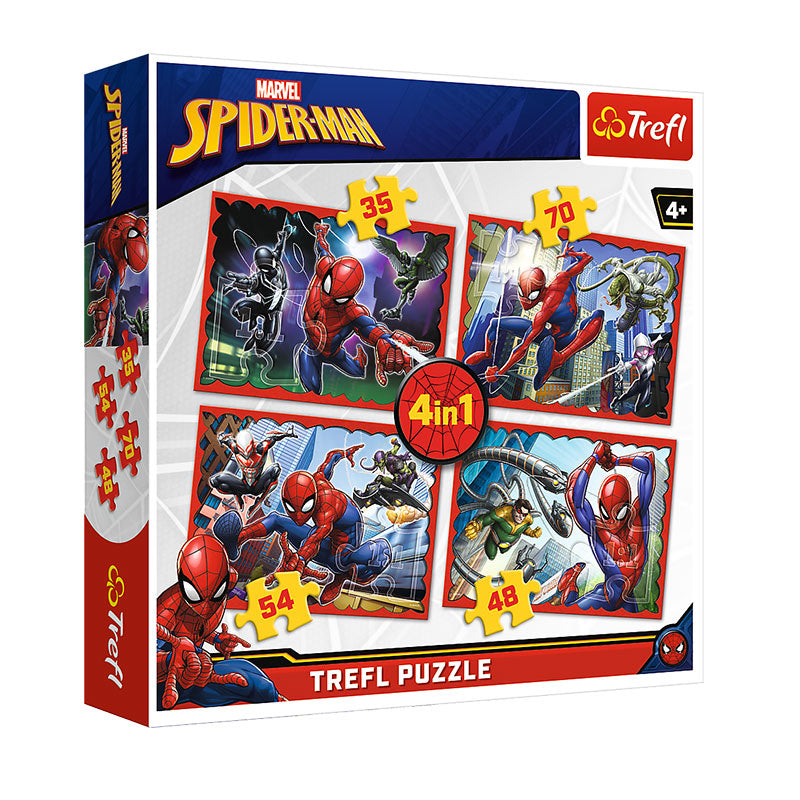 PUZZLE SPIDERMAN 4 EN 1