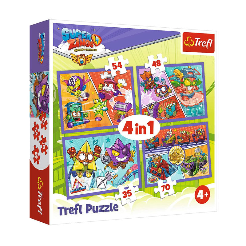 PUZZLE SUPER ZINGS 4 EN 1