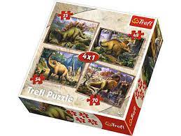 PUZZLE 4 EN 1 DINOSAURIOS