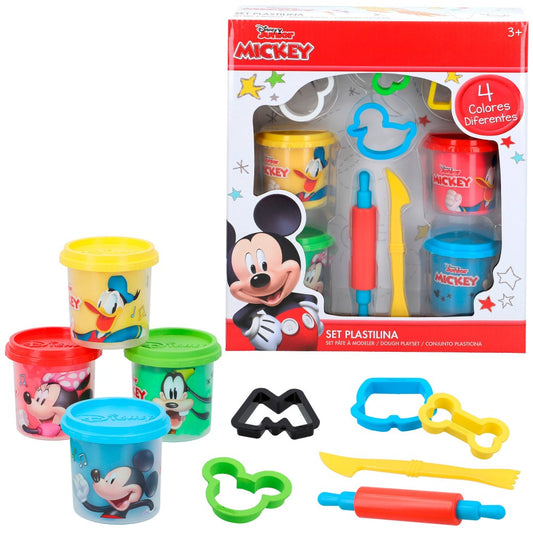 PLASTILINA MICKEY 4 BOTES