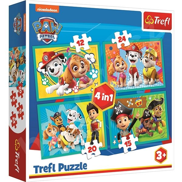 PUZZLE 4 EN 1 PATRULLA CANINA