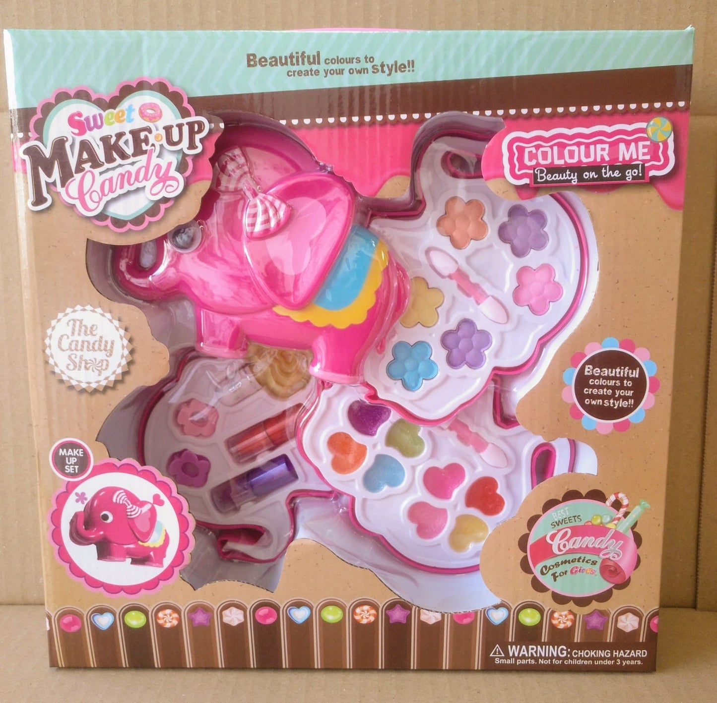 MAKE ESTUCHE MAQUILLAJE INFANTIL FORMA ELEFANTE