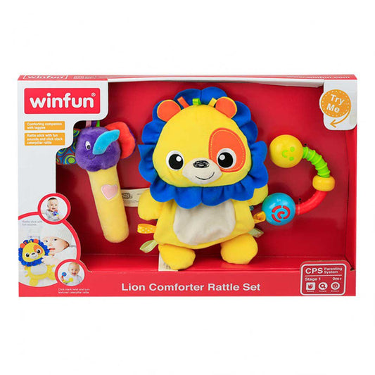 LION COMFORTER RATTLE SET